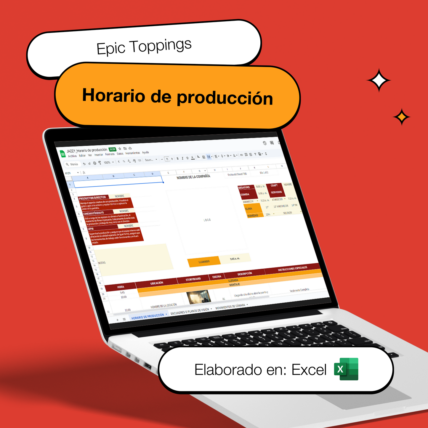 Horario de producción