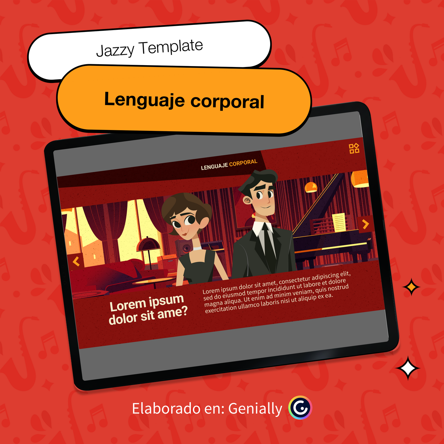 Lenguaje corporal - Jazzy Templates