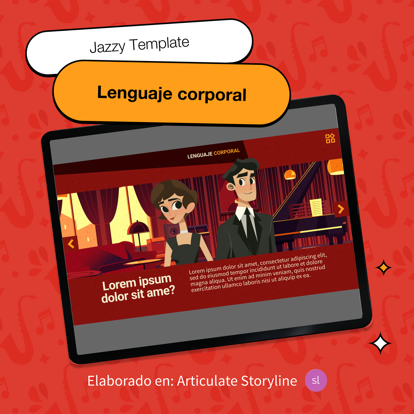 Lenguaje corporal - Jazzy Templates